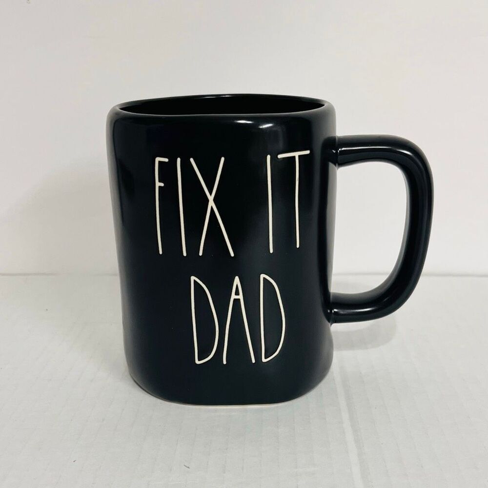 Rae Dunn Black FIX IT DAD Mug